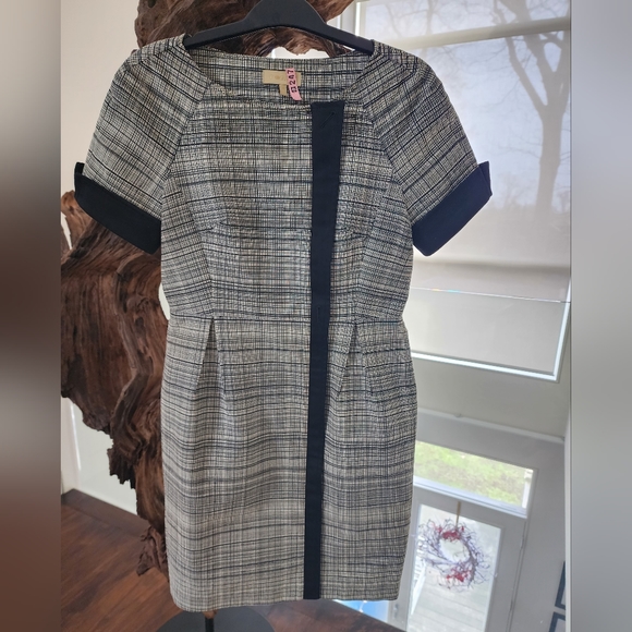 Ports 1961 Grey Print Cocktail/Apres Work Dress, US Size 4 - Picture 4 of 8